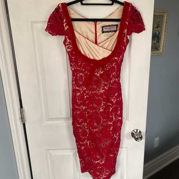 Stunning Red Lace Dress – Kitten d’Amour - Picture 1 of 6